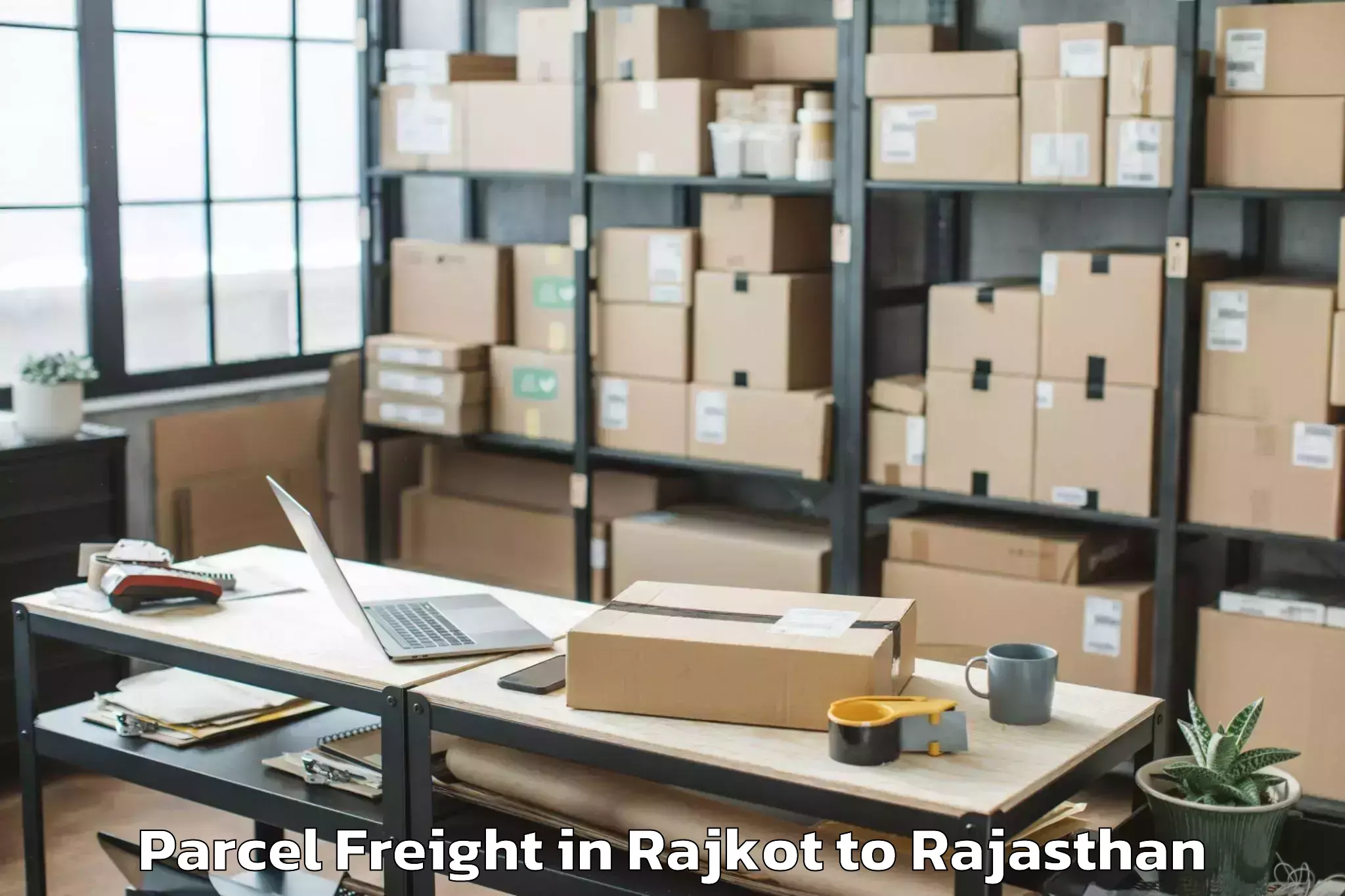 Expert Rajkot to Icfai University Jaipur Jaipur Parcel Freight